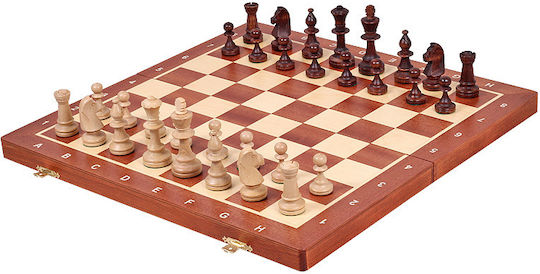 Set Șah Profesional Tournament Chess Nr 5 Incrustat 48x48cm