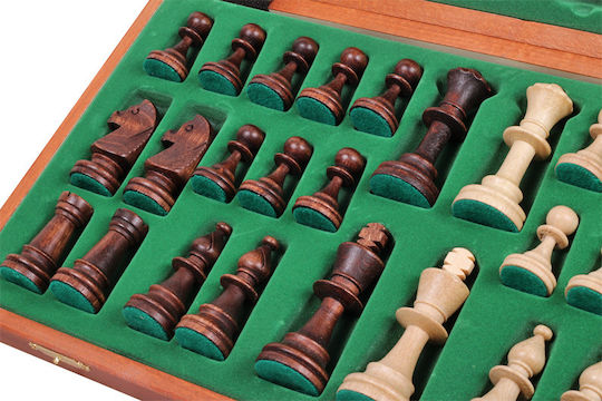 Set Șah Profesional Tournament Chess Nr 5 Incrustat 48x48cm