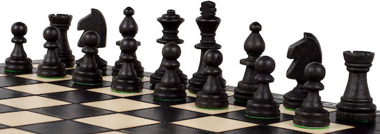 Magnetisches Hölzernes Schach Schwarz
