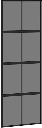 Vidaxl Schiebetür Set Material 76x205 cm Glas & Aluminium