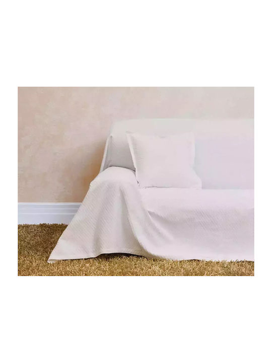 Pearl Home & Baby Soofa Decken & Couchdecken Dreisitzer-Sofa Wurf 170x300cm Weiß Pearl
