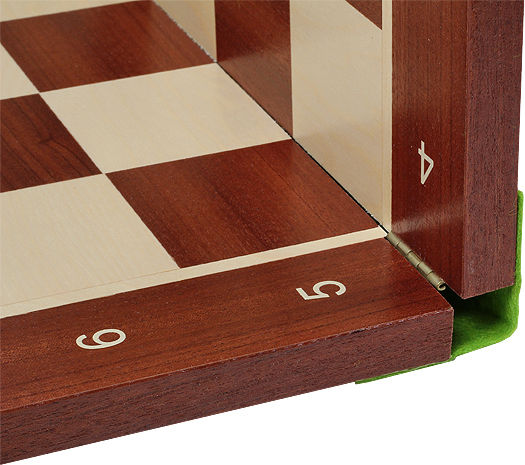 Folding Chessboard No 6 Description Mahogany Maple Inlay