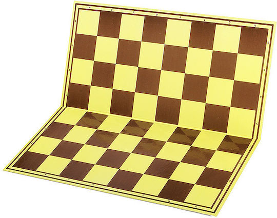 Chess Checkers Set Plastic Pieces Dcp03g + 27 Mm Plastic Checkers + Foldable Double-sided Cardboard Chessboard 64 100 Squares
