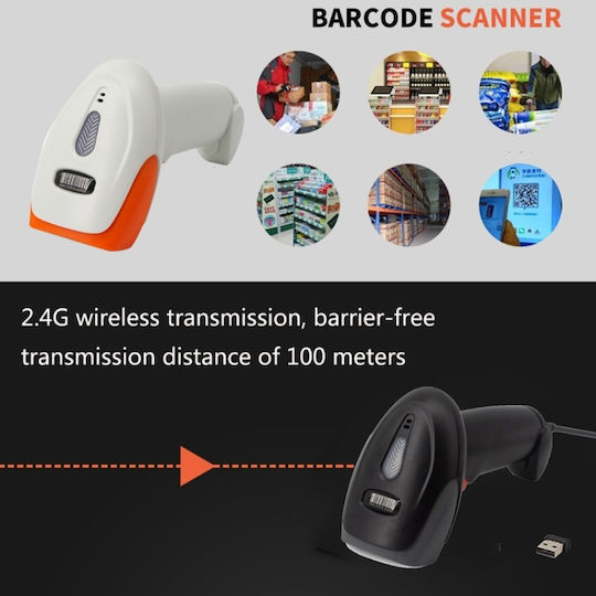 Scanner portabil Cu fir cu capacitate de citire a codurilor de bare 2D și QR