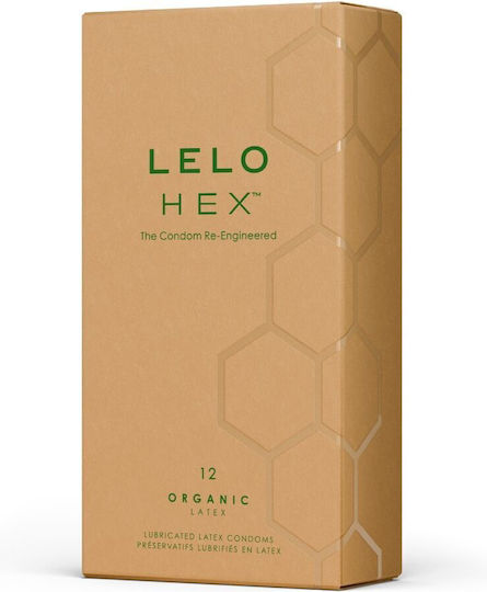 Lelo Προφυλακτικά Hex 12τμχ 54mm Λεπτά για Φυσική Αίσθηση Natural
