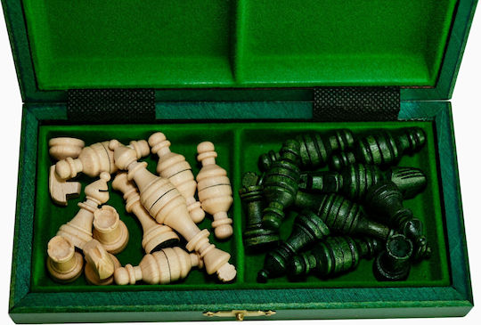 Wooden School Mini Chess Green
