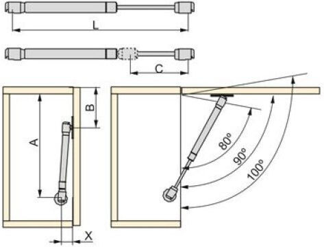 Αμορτισερ Κομπασο Ανω Πορτα Emuca 5kg 223-1010925#05 5kg