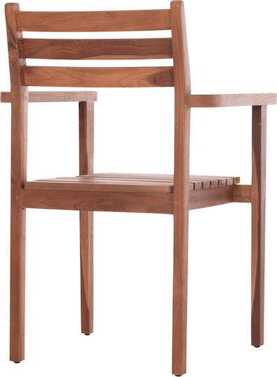 Scaun De Exterior Din Lemn Kempo Natural 58x58x88cm