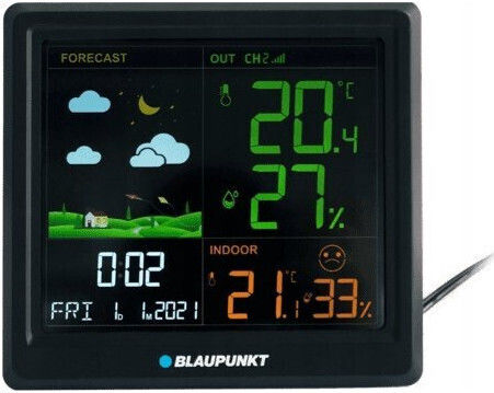 Blaupunkt Ws25bk Schwarze Wetterstation