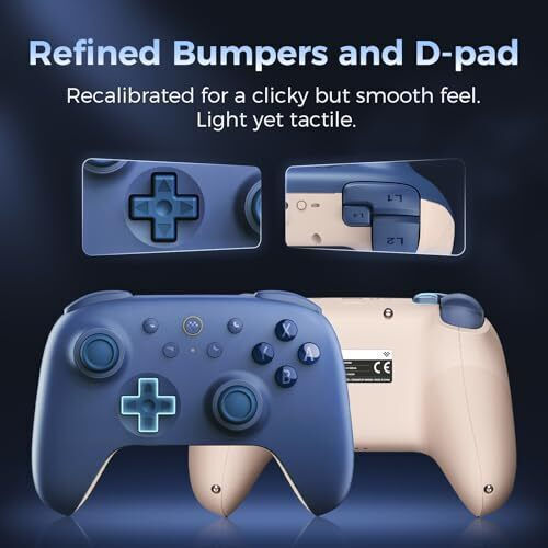 8Bitdo Ultimate 2C Безжичен Gamepad с Хол Ефект Стикове за Switch / Switch 2 Син
