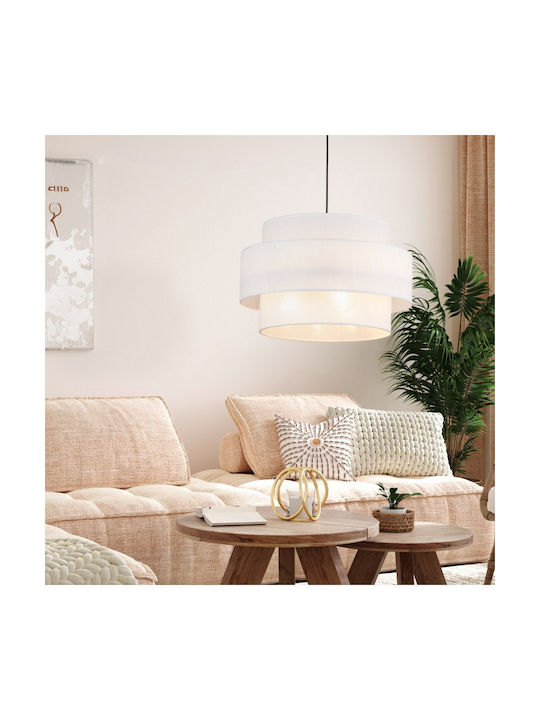 TK Lighting Calisto Κρεμαστό Φωτιστικό Μαύρο με Ντουί E27 50x110εκ.