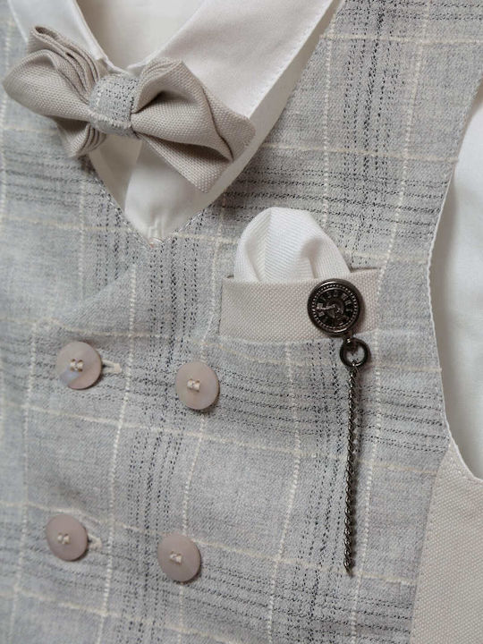 Mi Chiamo Baptism Suit Gray
