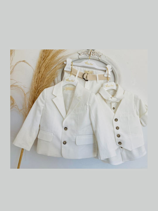 Vintage Soul Taufkleidung für Jungen Mehrfarbiger Anzug