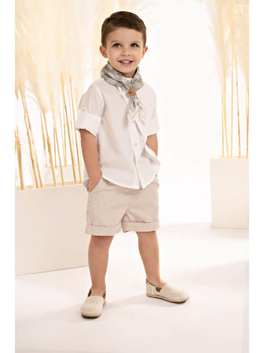 Baby Bloom Boys Baptism Suit Beige