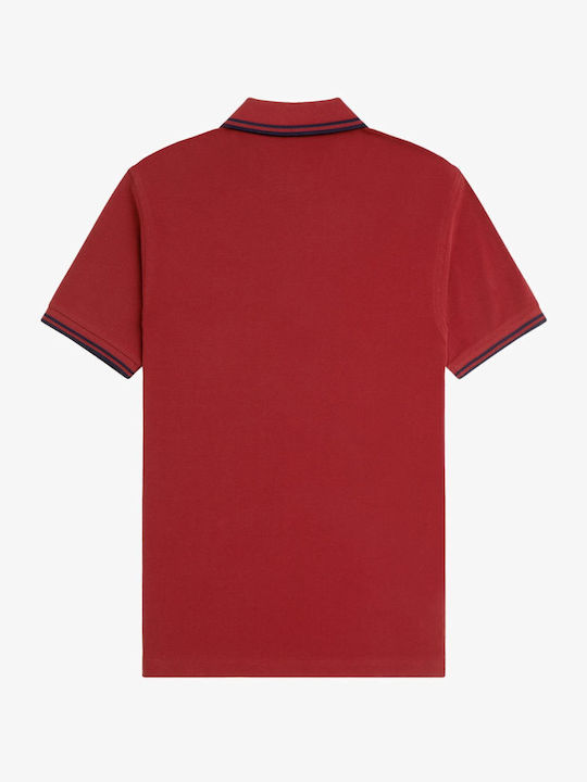 Polo Herrenbluse Kurzarm Rote