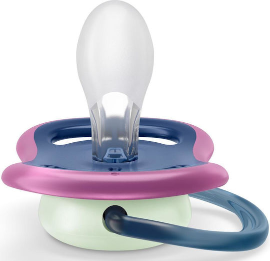 Philips Ultra Air Pacifiers Silicone Night Dreams/Star - Pink/Purple for 6-18 months 2pcs