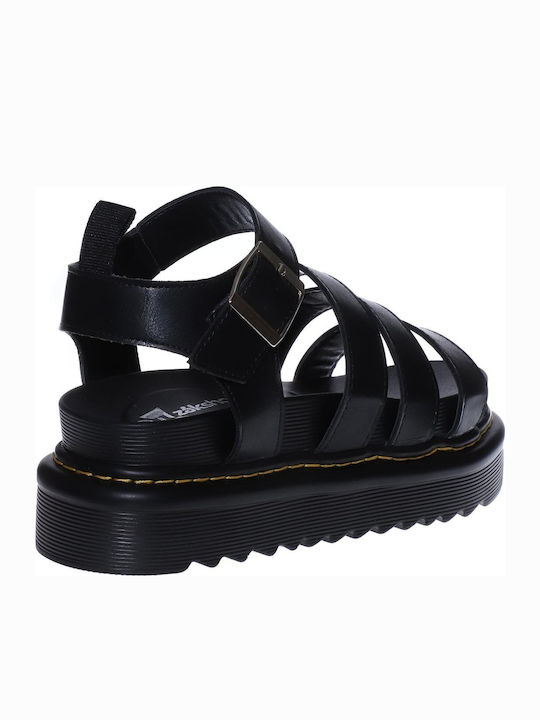Γυναικεία Σανδάλια Flatforms Μαύρα