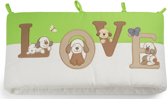 Beboulino Love Crib Bumpers Classic Inside Green 25x270cm