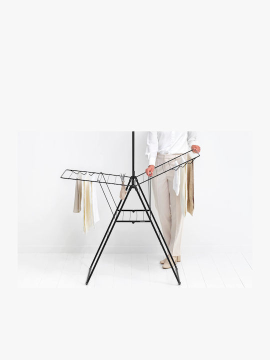 Brabantia Folding Floor Clothes Drying Rack with Hanging Length 20m