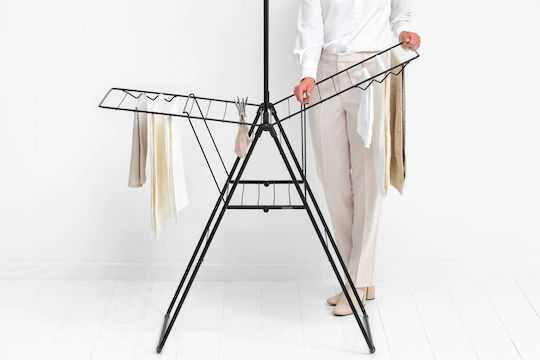 Brabantia Folding Floor Clothes Drying Rack with Hanging Length 20m