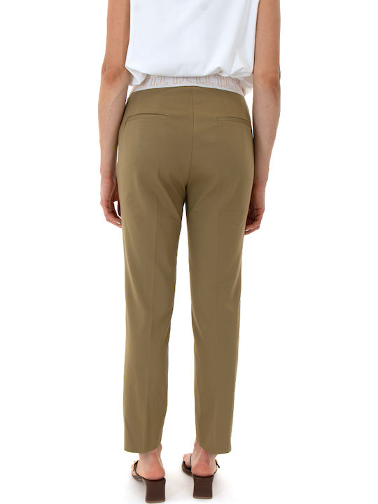 MY T Pants Women My T Wearables Дамско Текстил Капри Панталон с Ластик Khaki