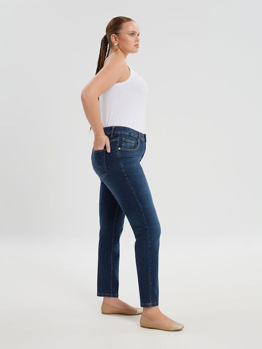 High Waist Women's Jean Trousers in Slim Fit