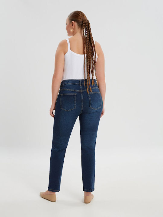 High Waist Women's Jean Trousers in Slim Fit