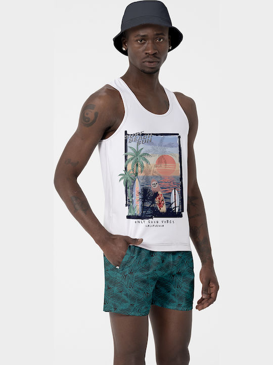 Men's Swimwear Shorts Μαύρο Και Πράσινο