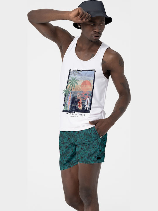Men's Swimwear Shorts Μαύρο Και Πράσινο