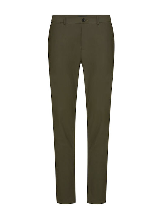 Trousers Chino Elastic in Regular Fit Khaki