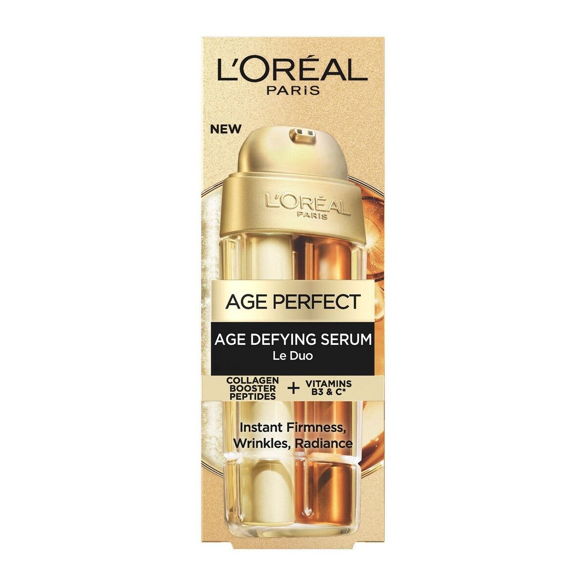 LOreal Paris Age Perfect Le Duo Αντιγηραντικό Serum Προσώπου με Βιταμίνη C & Νιασιναμίδη για Λάμψη & Σύσφιξη 30ml