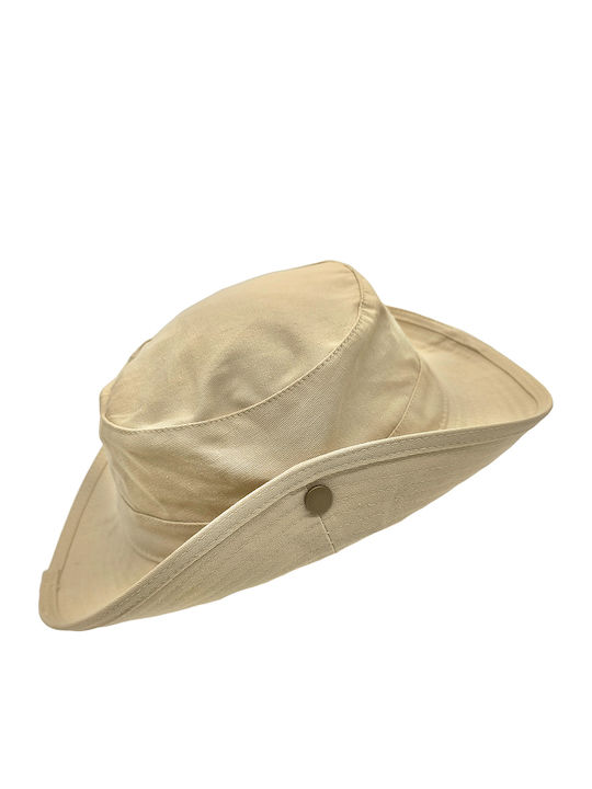 Gift-Me Fabric Women's Bucket Hat Beige
