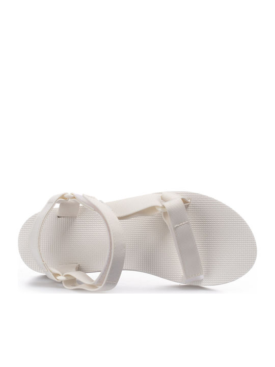 Γυναικεία Σανδάλια Sporty Flatforms Λευκά