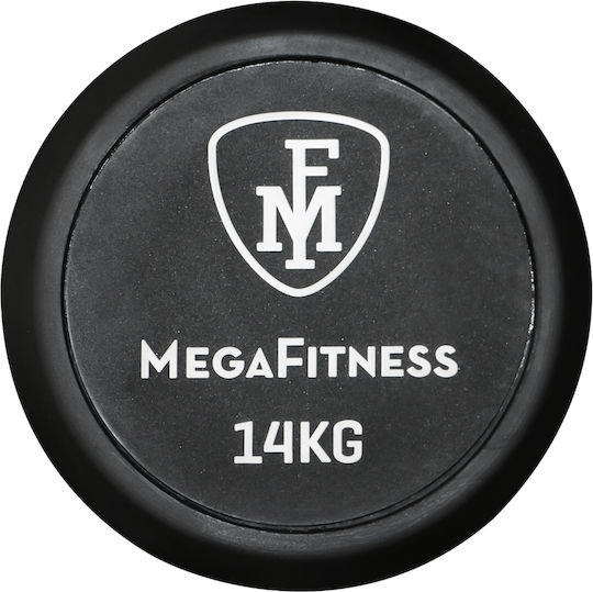 MegaFitness Βαράκι Στρογγυλό Λαστιχένιο 1 x 14kg