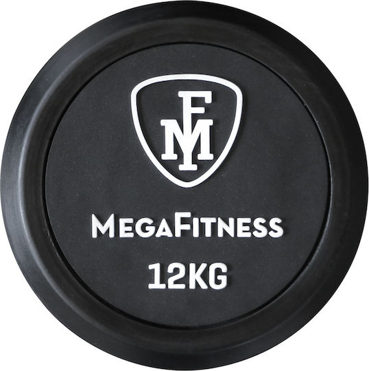 MegaFitness Βαράκι Στρογγυλό Λαστιχένιο 1 x 12kg