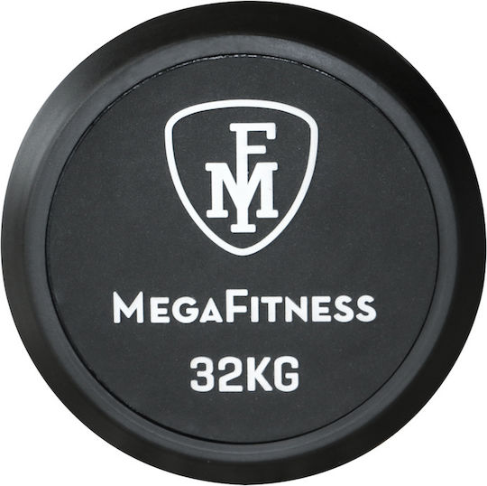 MegaFitness Rundes Gummi-Hantel Lässlich 1 x 32kg