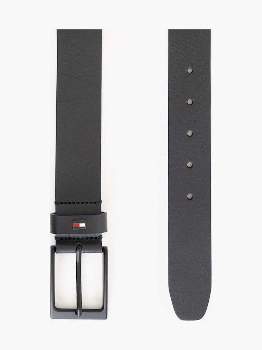 Tommy Hilfiger Layton Ανδρική Ζώνη Δερμάτινη Μπλε