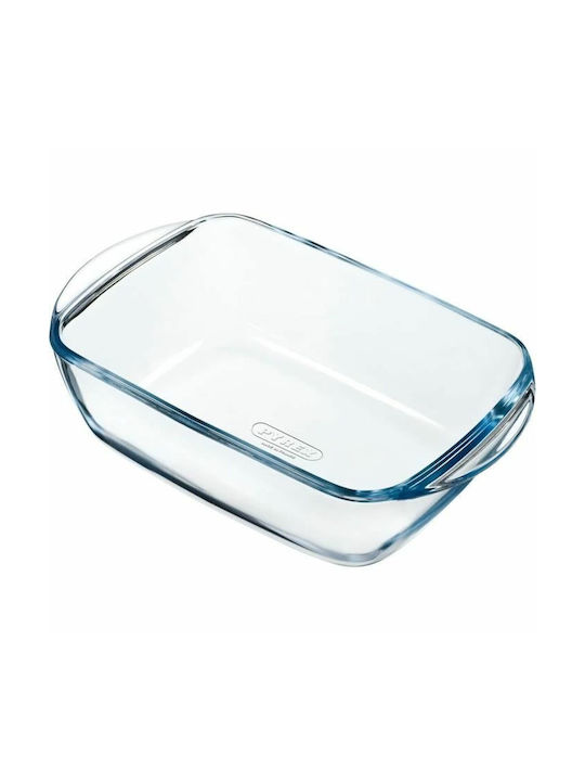 Pyrex Rectangular Vas de Gătit Rezistent la Căldură Sticlă 1100ml 1buc