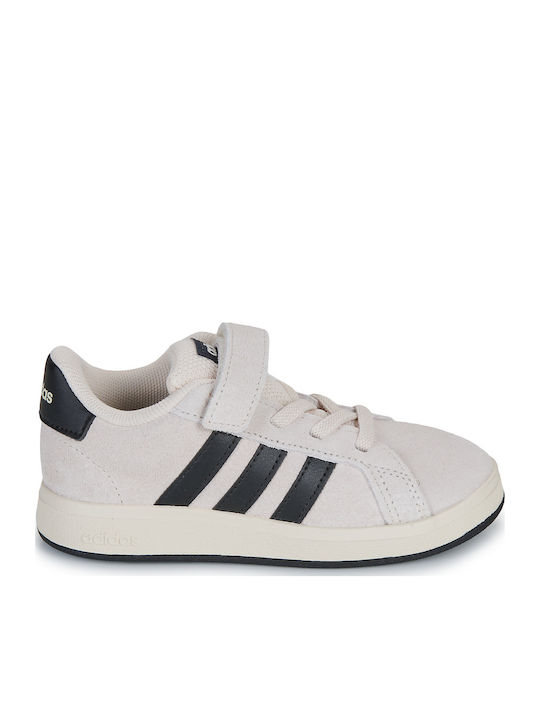 Grand Court 00s El I Παιδικά Sneakers με Σκρατς Μπεζ