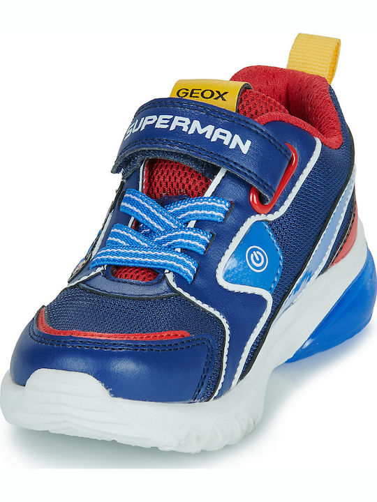 J Ciberdron Παιδικά Sneakers Ανατομικά με Σκρατς Μπλε
