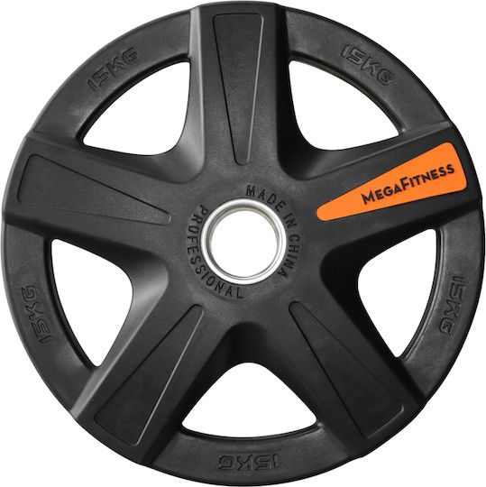 MegaFitness Δίσκος Ολυμπιακού Τύπου 1 x 15kg Φ50mm με Λαβές