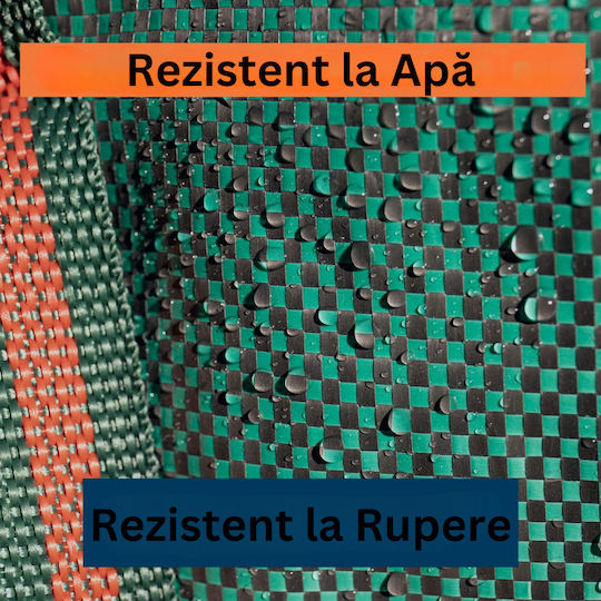 Set 3 Coșuri de Grădină Mânere de Transport Pliabile Reutilizabile Rezistente la Apă Pentru Colectarea Frunzelor Iarba 86 X 67 Cm 300l Verzi