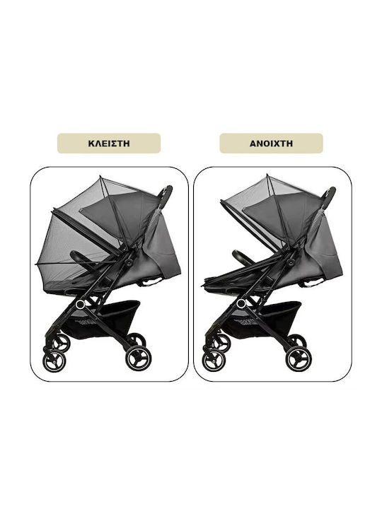 Loomy Mosquito Net for Stroller Tulle LM-20200 with Elastic White