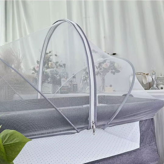 Loomy Mückennetz Kinderwagen aus Tüll LM-20200 mit Gummizug Weiß