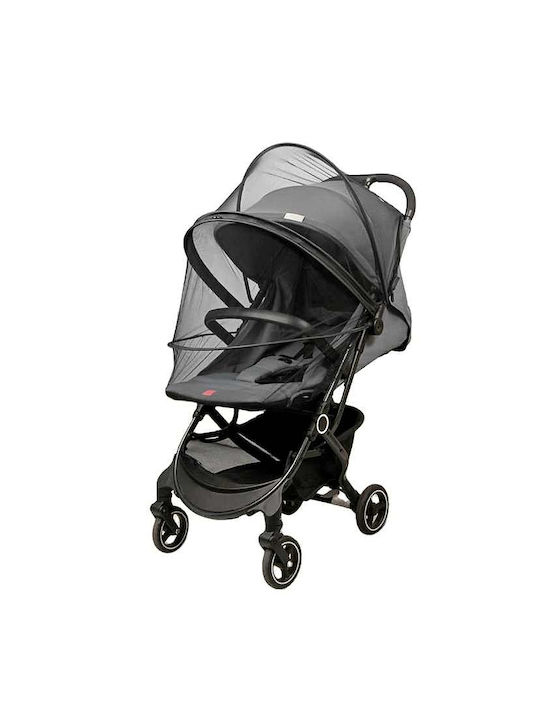 Loomy Mosquito Net for Stroller Tulle LM-20210 with Elastic Black