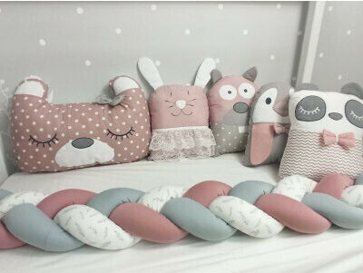 Baby Star Baby Crib Bedding Set Tiny Friends 3pcs Rotten Apple