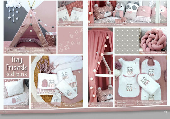 Baby Star Baby Crib Bedding Set Tiny Friends 3pcs Rotten Apple