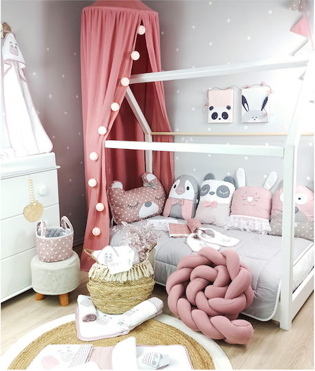 Baby Star Baby Crib Bedding Set Tiny Friends 3pcs Rotten Apple