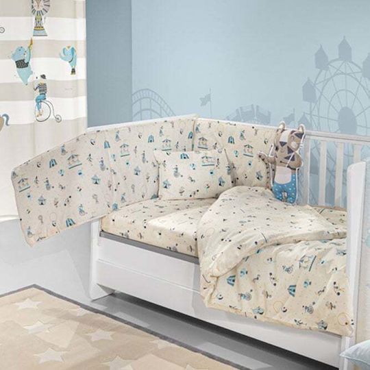 Saint Clair Baby Crib Bedding Set 3pcs Sky