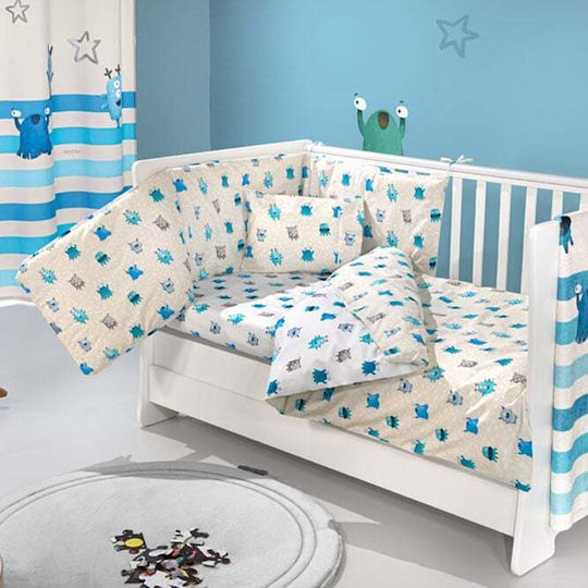 Saint Clair Baby Crib Bedding Set 3pcs Blue